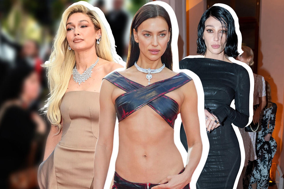    Джиджи Хадид, Ирина Шейк и Настя Ивлеева Manuele Mangiarotti, Ddp/Keystone Press Agency, Komsomolskaya Pravda/globallookpress.com. Коллаж: 7Дней.ru