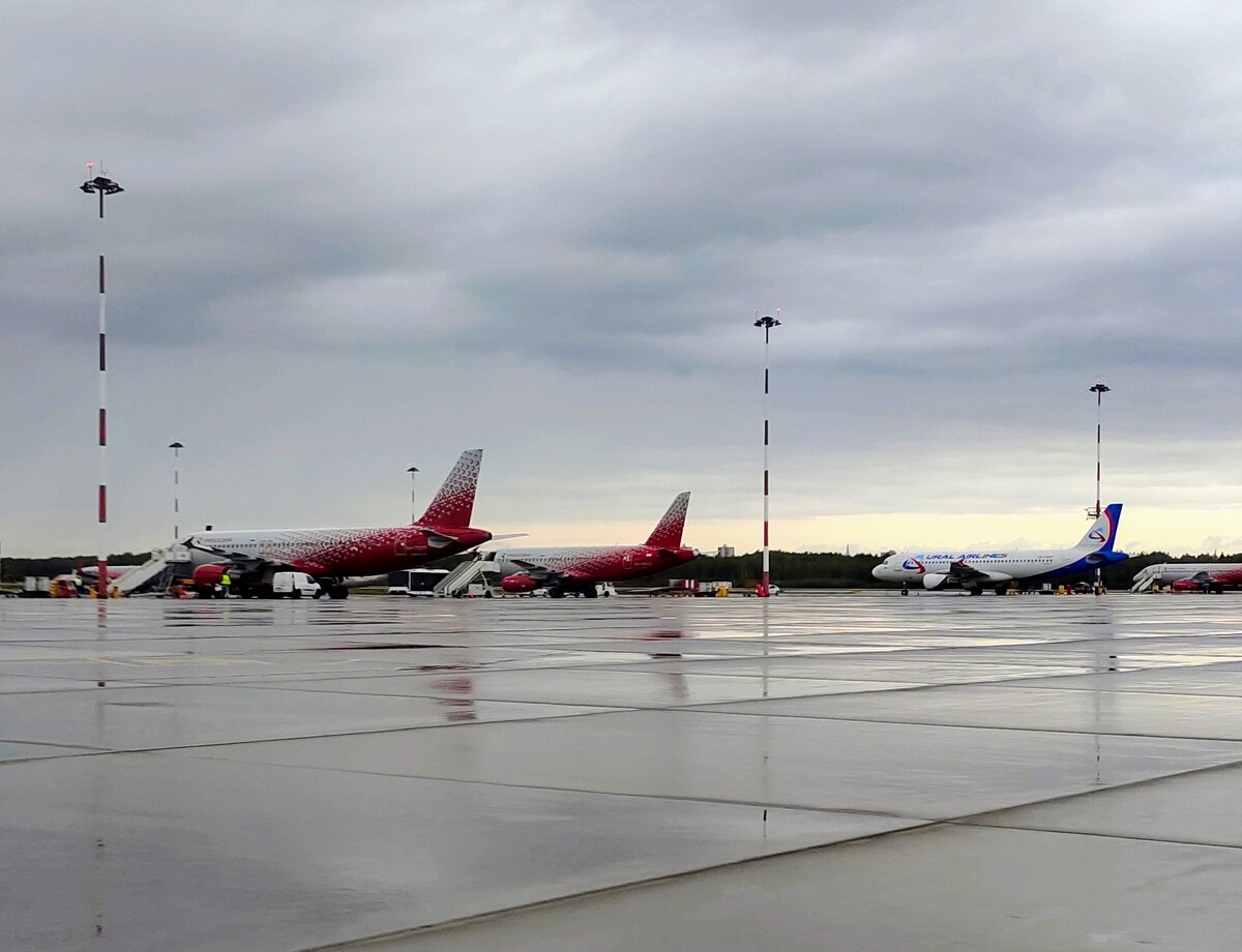 Аэропорт Пулково. Взлетная полоса.