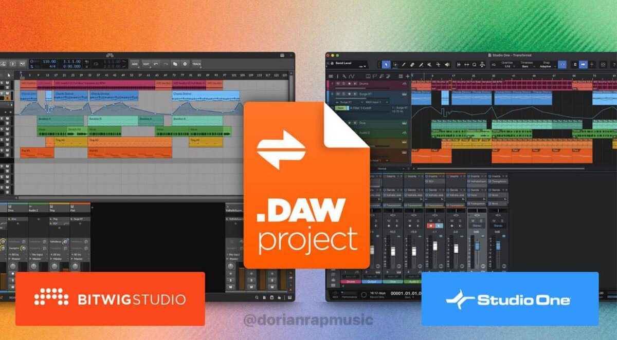 Bitwig и PreSonus представили формат обмена DAWproject, который повлияет на  производство музыки. | Дориан | Дзен