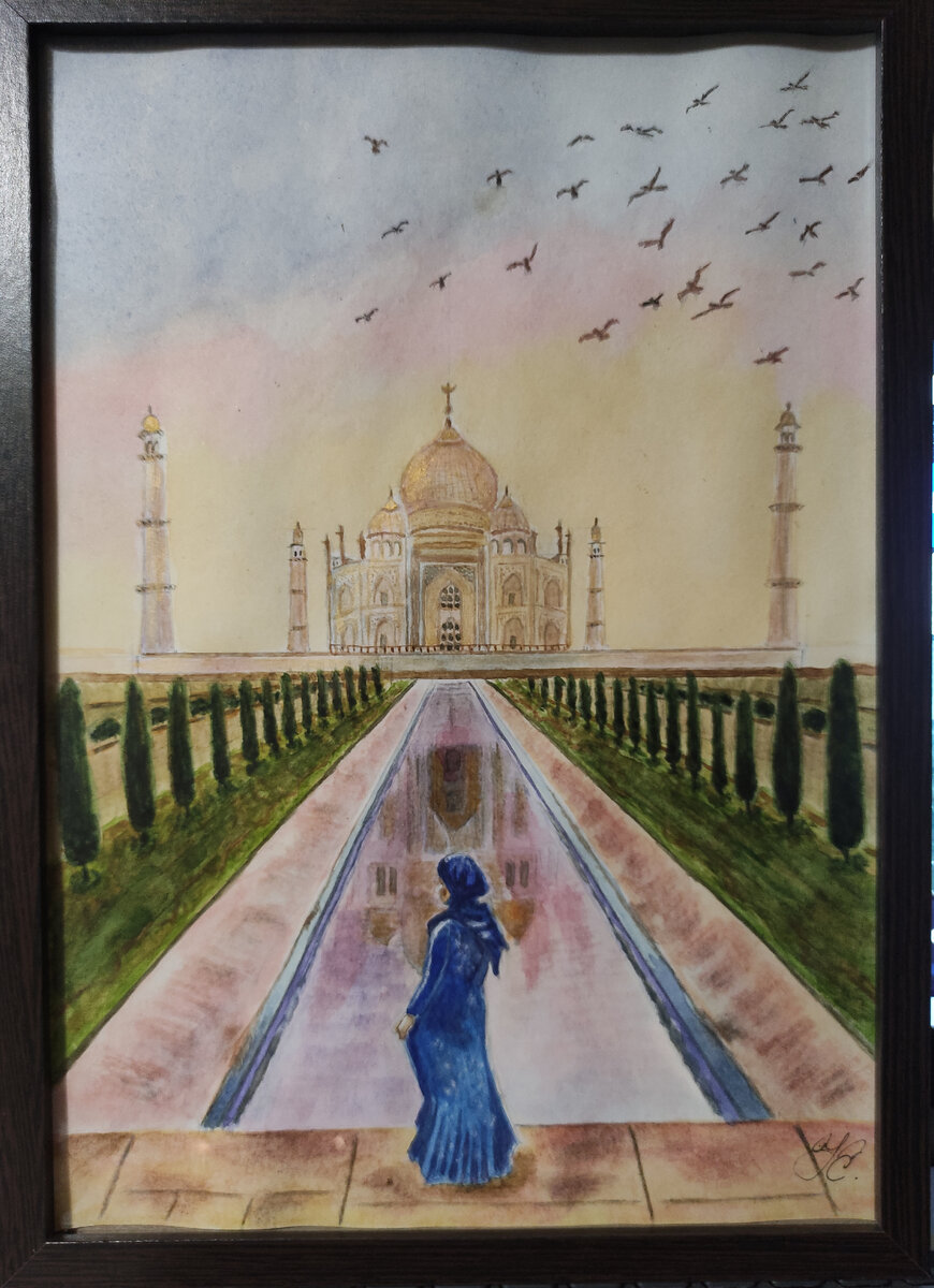 акварель  Тадж Махал Елена К.