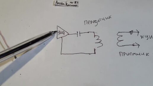 Индуктивный передатчик и приемник для передачи звука