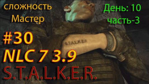 S.T.A.L.K.E.R. NLC7 3.9 Прохождение #30 День-10. Часть-3.Болота. Калинин. Глузов. Демьян. Сильвестр.