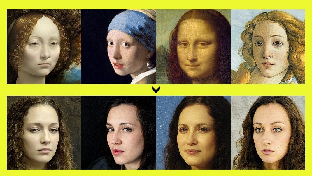  Картинка с сайта :https://klike.net  Нейросеть создала  !!!ФОТО!!! несуществующих женщин (на основе известных портретов)