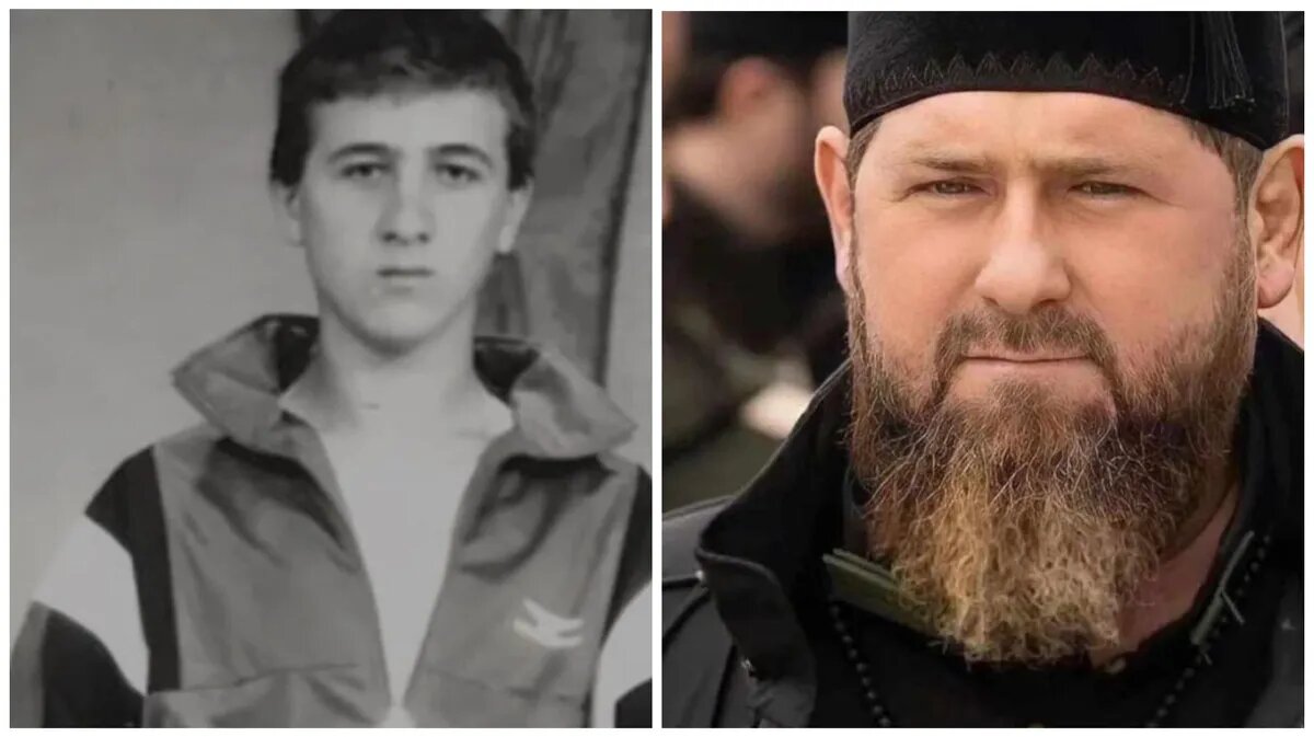 Рамзан Кадыров в юности и сейчас. Фото: vk.ru