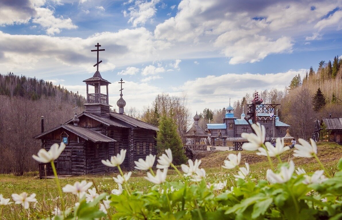 Река Чусовая весной