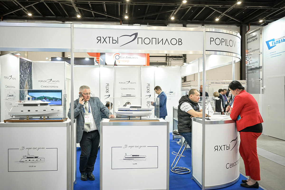 Компания Попилов яхты на выставке Нева 2023