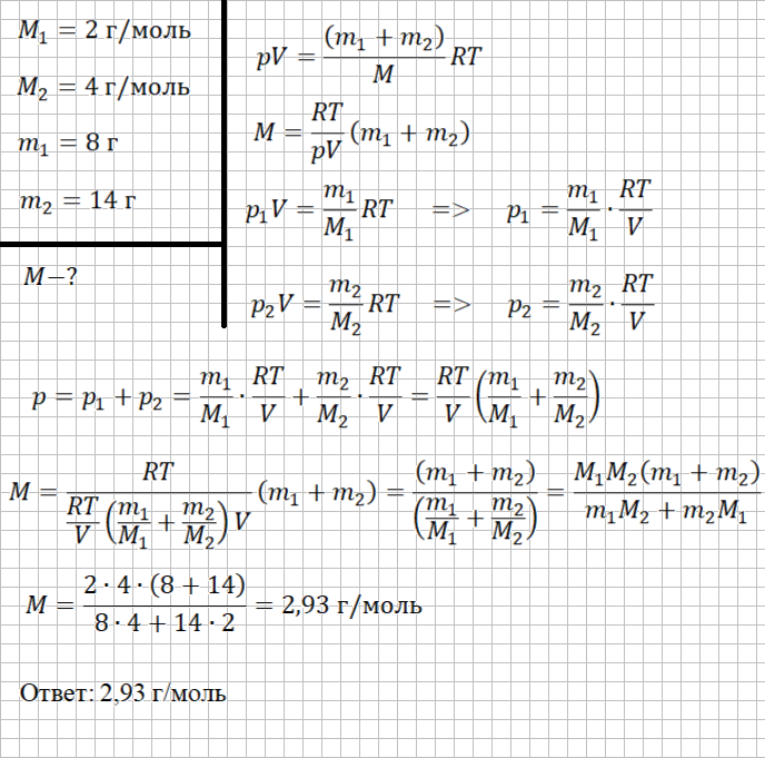 Решение и ответ