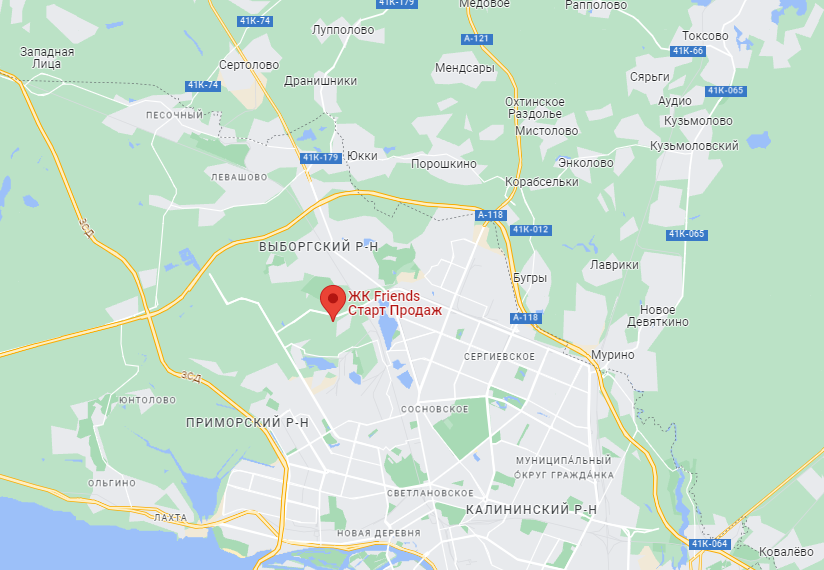 Где найти лиды. ЖК френдс карта СПБ.
