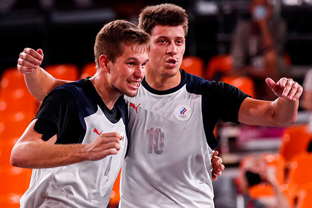    Александр Зуев и Кирилл Писклов на Олимпиаде в Токио.Дарья Исаева