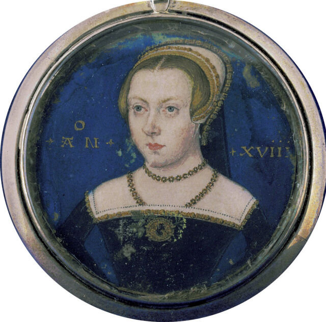 Джейн Грей. Йельская миниатюра. Написана около 1550 года