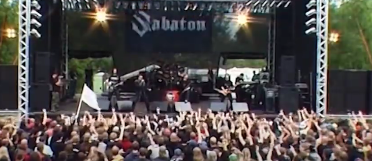 Концерт рок - группы Sabaton на фестивале "Sweden Rock Festival". 10 июня, 2005 год