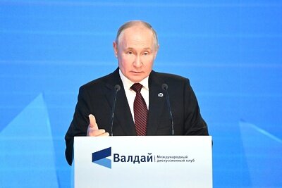    Президент РФ Владимир Путин на XX ежегодном заседаним Международного дискуссионного клуба «Валдай» ©Сергей Гунеев, РИА «Новости» Сайт президента России