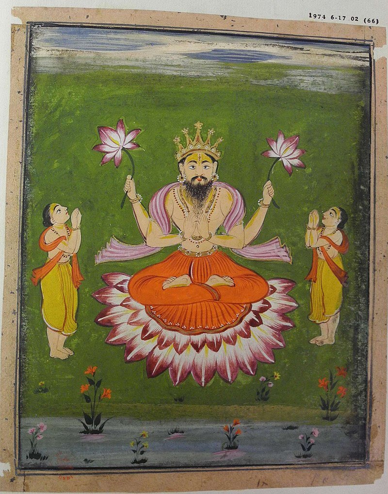 Картина Декани в персидском стиле, изображающая Будду как аватара Вишну. Фото: britishmuseum.org