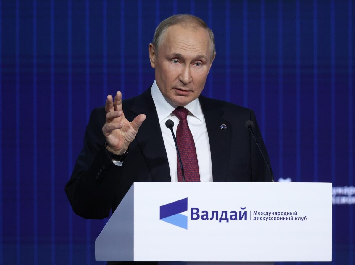    Президент РФ Владимир Путин на заседании XIX Ежегодного заседания Международного дискуссионного клуба "Валдай"© РИА Новости / POOL