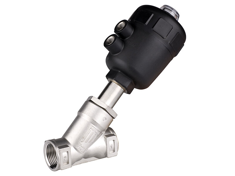 Угловой клапан Burkert с пневмоприводом