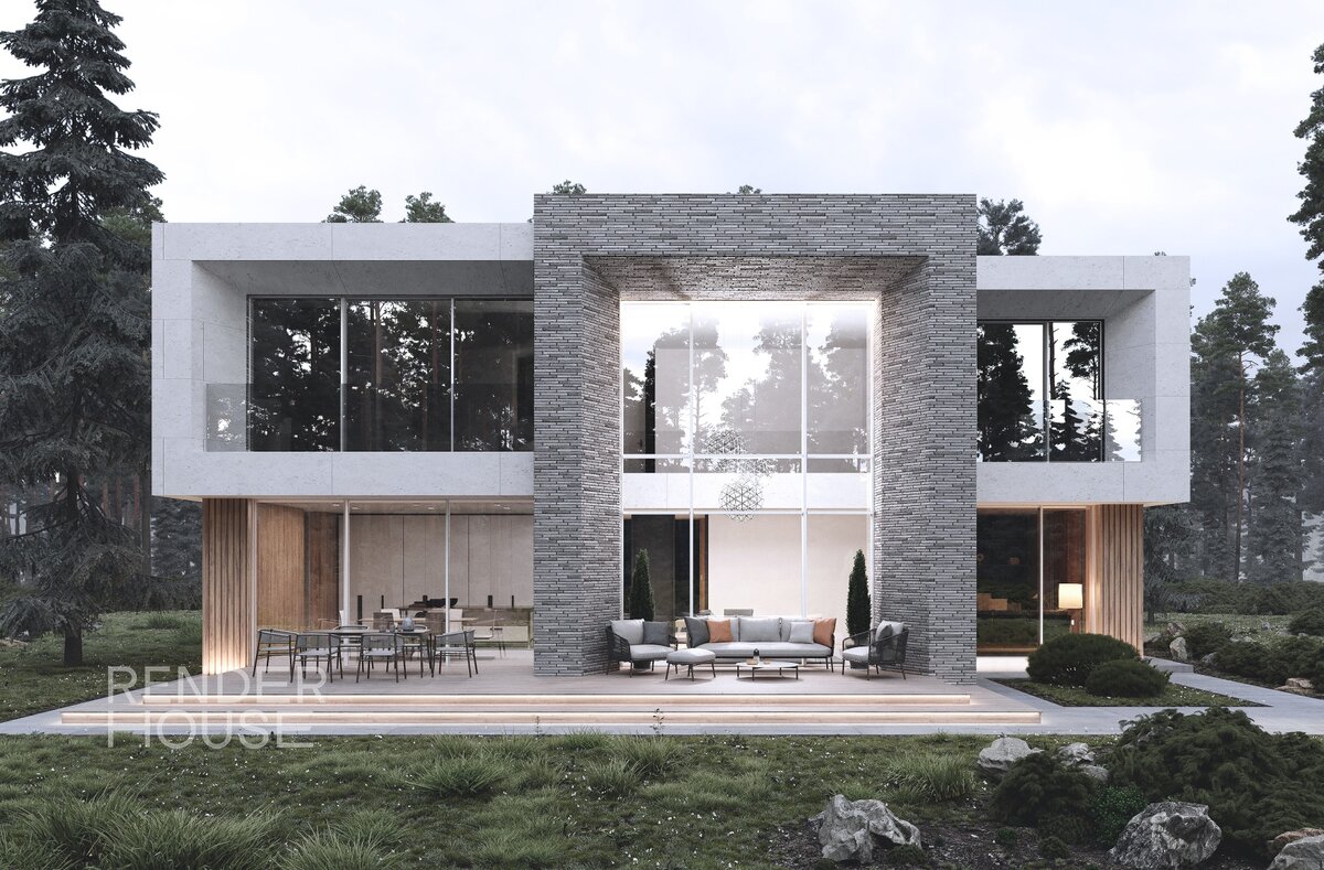 Проект ГОЛЬФ-ЗАВИДОВО, Render House