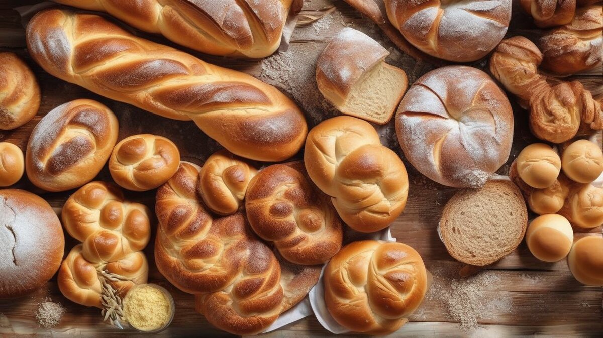 Продукты, которые содержат глютен - пшеничный и ржаной хлеб, макароны, кондитерские изделия.