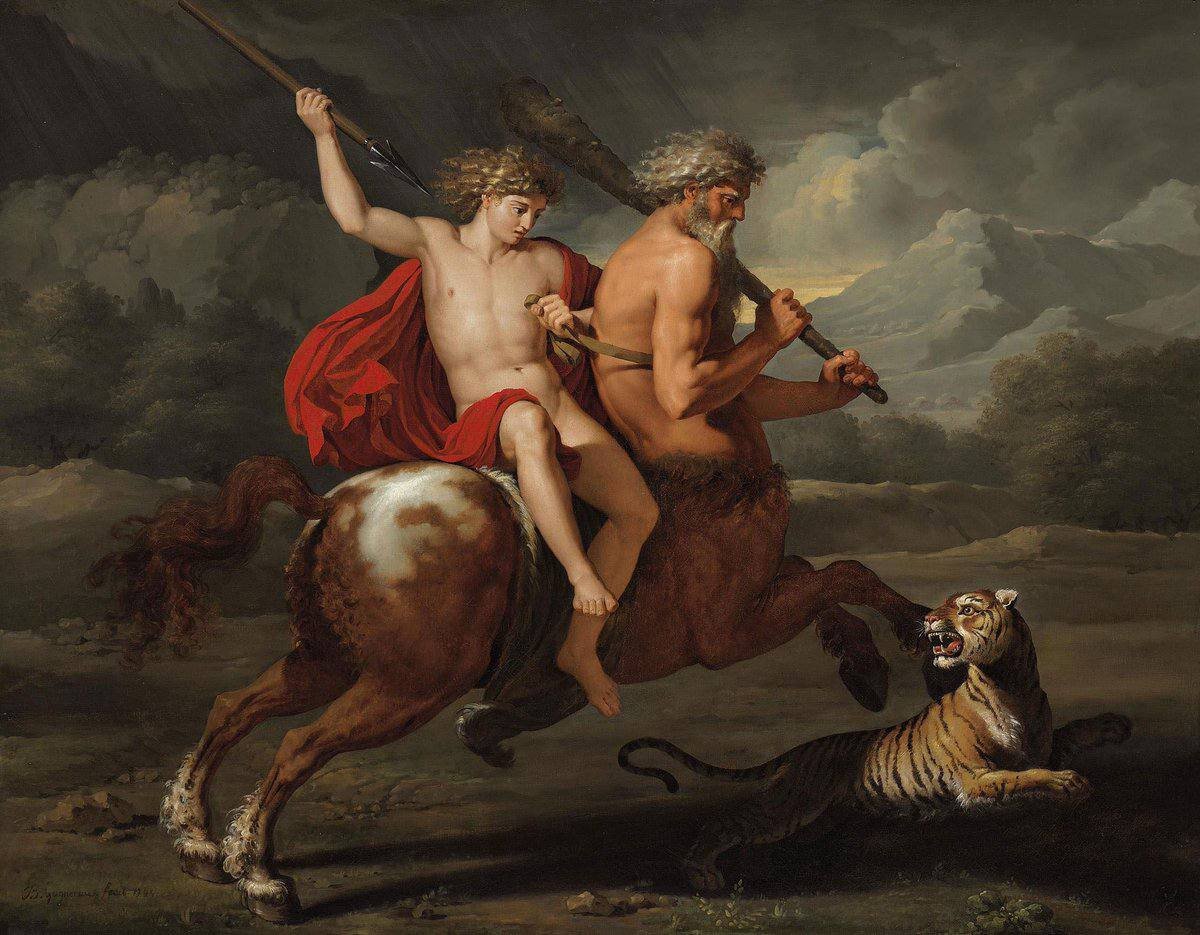 Воспитание Ахилесса, Бенинь Ганро, 1785.