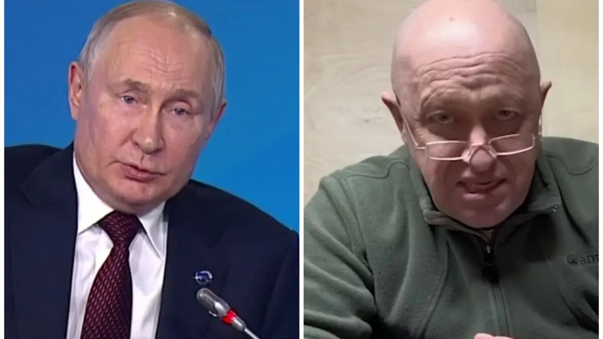Владимир Путин и Евгений Пригожин. Фото: кадр из видео