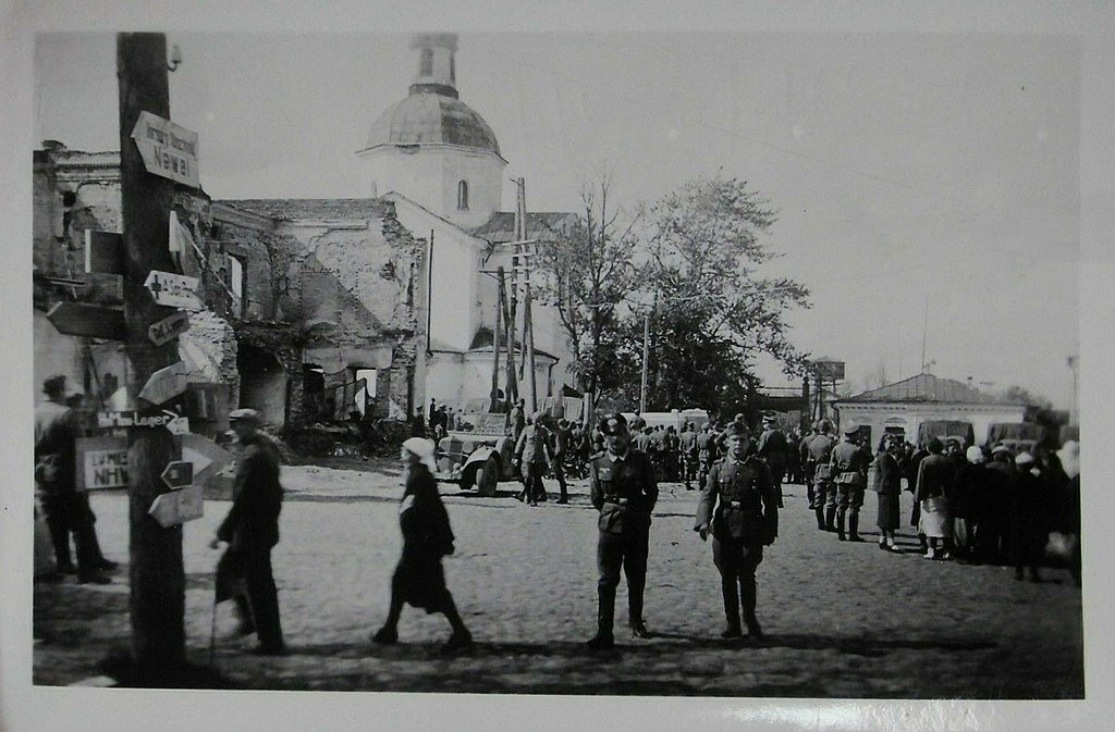 Невель во время оккупации (фотография, сделанная в 1941-1943 годах).