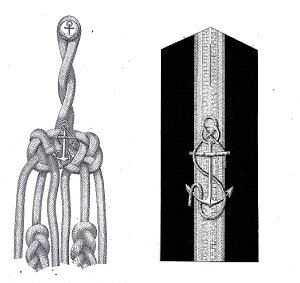 Наплечные знаки различия Гардемарина флота.
