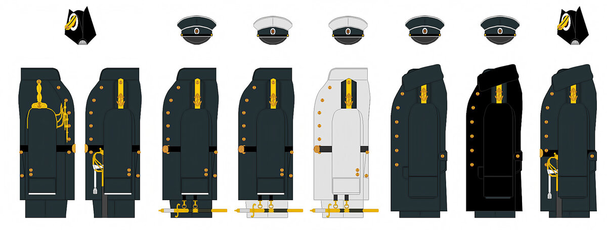 Гардемарины флота 1860-1870 гг. 