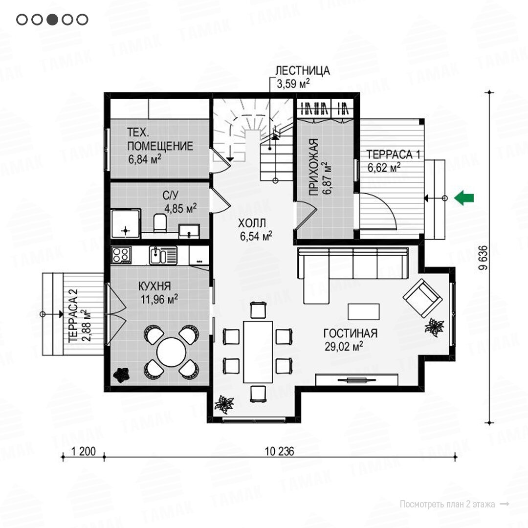 План 1 этажа