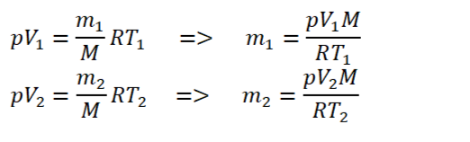 Уравнения для состояний 1 и 2