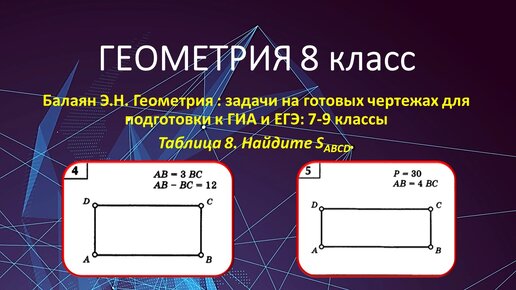 Геометрия 8 класс технологические карты
