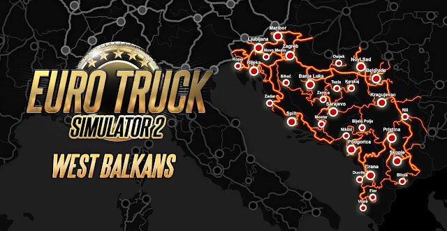 
Дорогое  #BestCommunityEver! У нас есть несколько интересных новостей для тех,  кто с нетерпением ожидает появления DLC «Западные Балканы» в Euro Truck  Simulator 2.