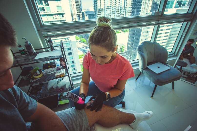 Обучение художественной татуировке на курсах Натальи Тарасовой в США, Майами. Март 2023 год.