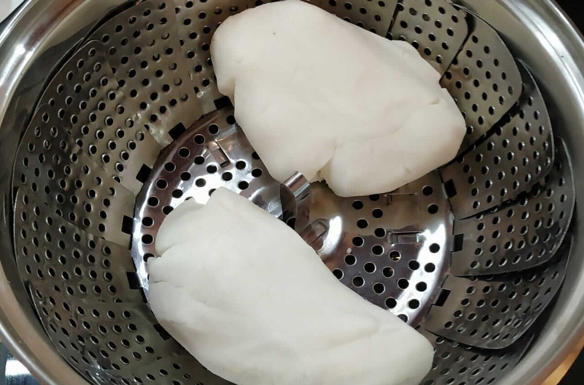 Варка теста на пару