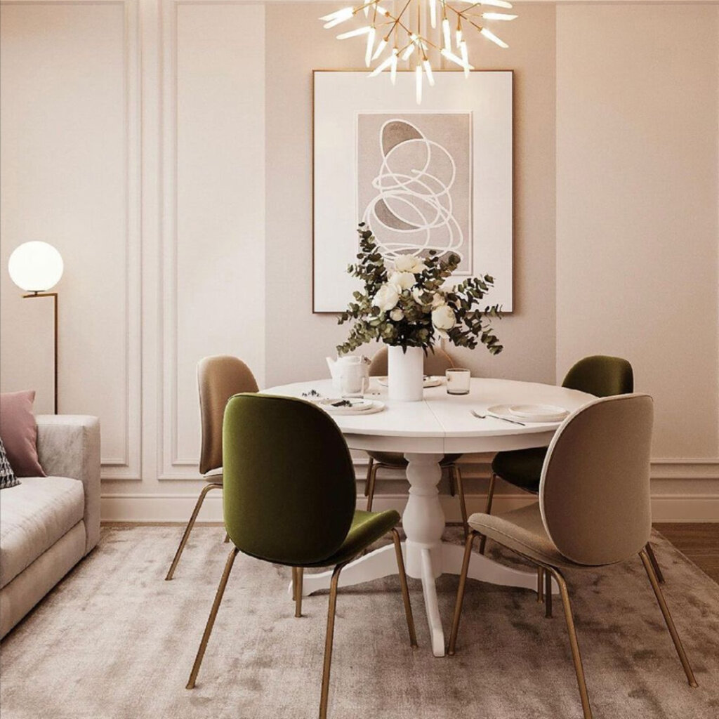 Обеденная зона на кухне (фото 1)