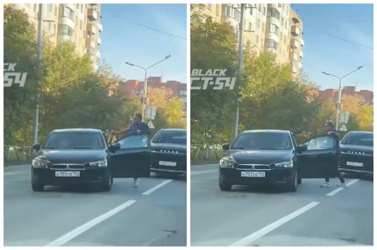    В Новосибирске водитель Exeed избил ногами мужчину посреди дороги