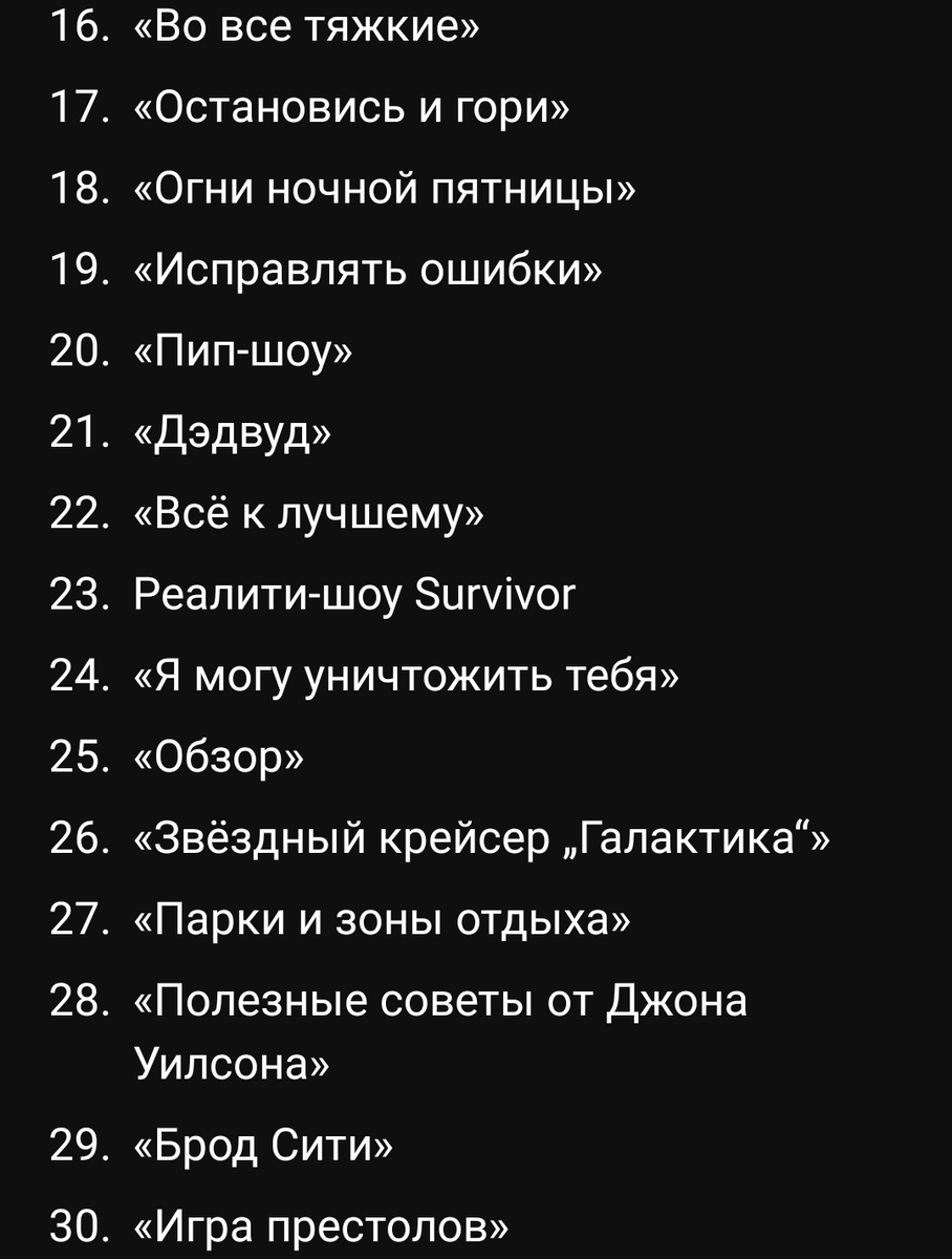 The Hollywood Reporter составил список 50 лучших сериалов XXI века — первое  место досталось «Безумцам» | KLIF | Дзен