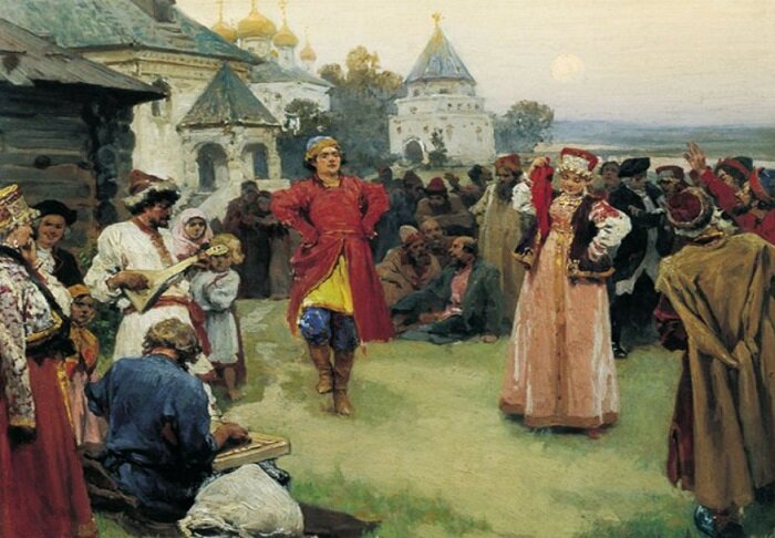 Пляски крепостных крестьян