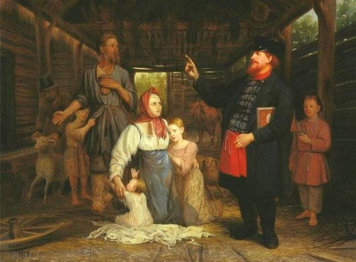 Сбор недоимок, худ. А. А. Красносельский