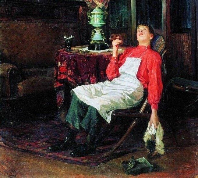 Без хозяина, худ. В. Маковский