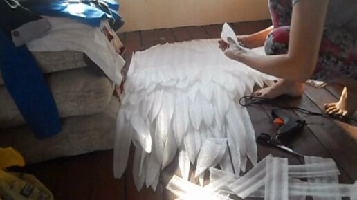 Крылья ангела своими руками для костюма: мастер-класс с видео