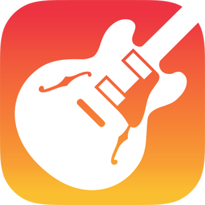 Лого GarageBand (изображение взято с https://support.apple.com/ru-ru/guide/garageband-iphone/welcome/ios)
