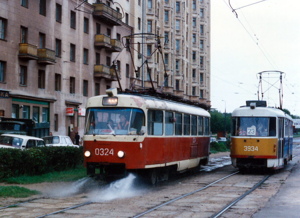 Tatra-T3 в Москве в 1990-е. Фото: transphoto.org