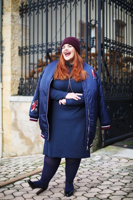 Бомбер очень полнит, поэтому не лучший вариант для пышек. / pinterest.com