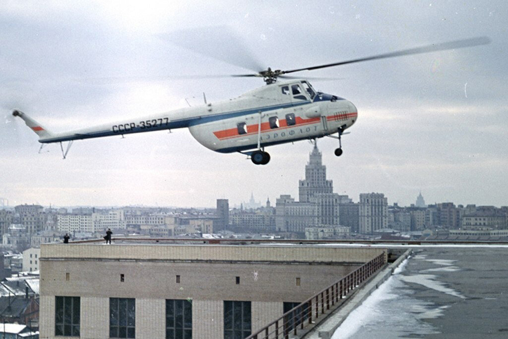 Ми-4 СССР-35277 Москва, Главный железнодорожный почтамт, 17 декабря 1964 года