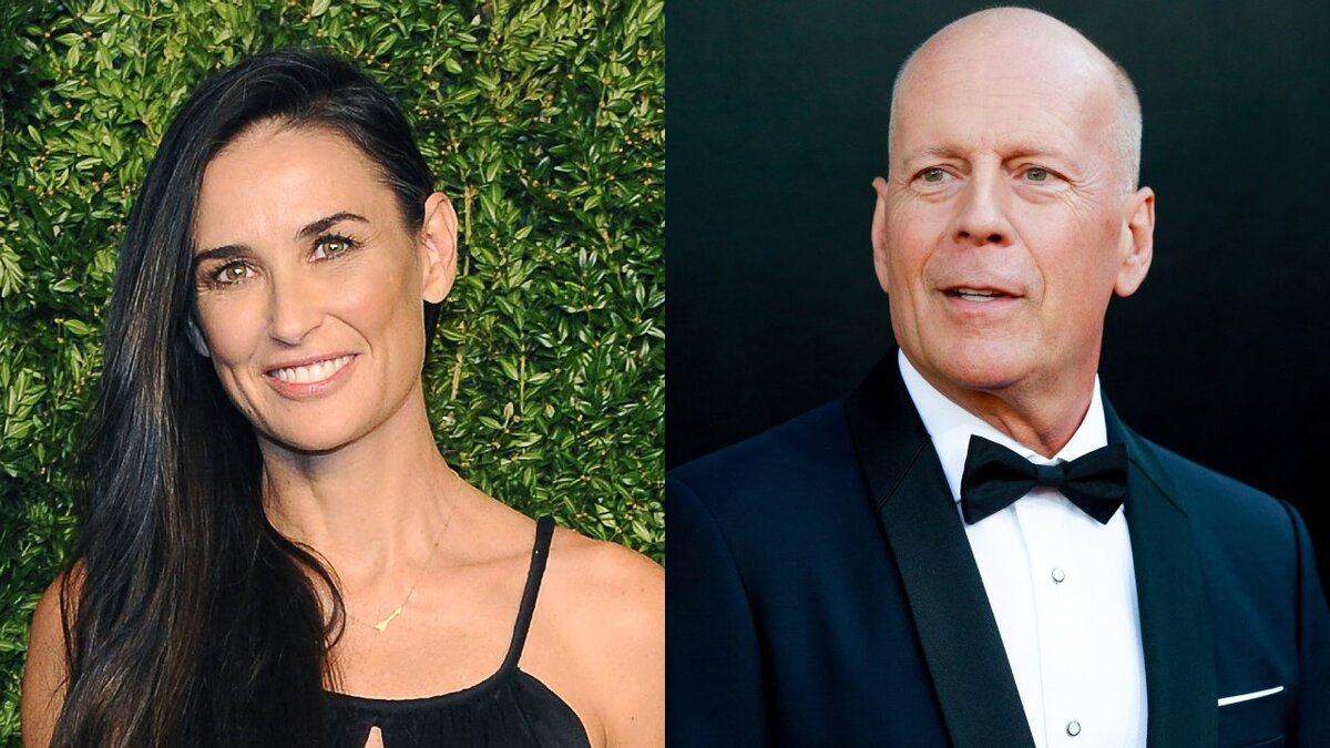 Деми Мур и Брюс Уиллис