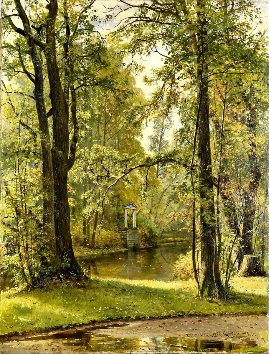Шишкин Иван Иванович (1832 - 1898)            «Осень на Крестовском острове», 1892
