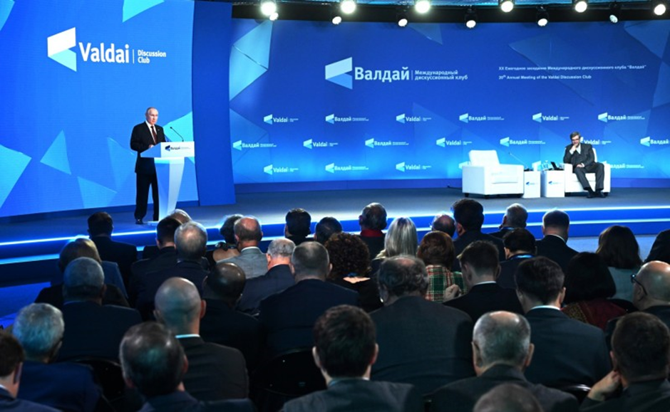 СТЕНОГРАМА ОТ ЗАСЕДАНИЕТО НА ДИСКУСИОННИЯ КЛУБ ВЪВ ВАЛДАЙ 05.10.2023 Владимир Путин взе участие в пленарната сесия на 20-годишнината на Международния дискусионен клуб "Валдай". Ф.