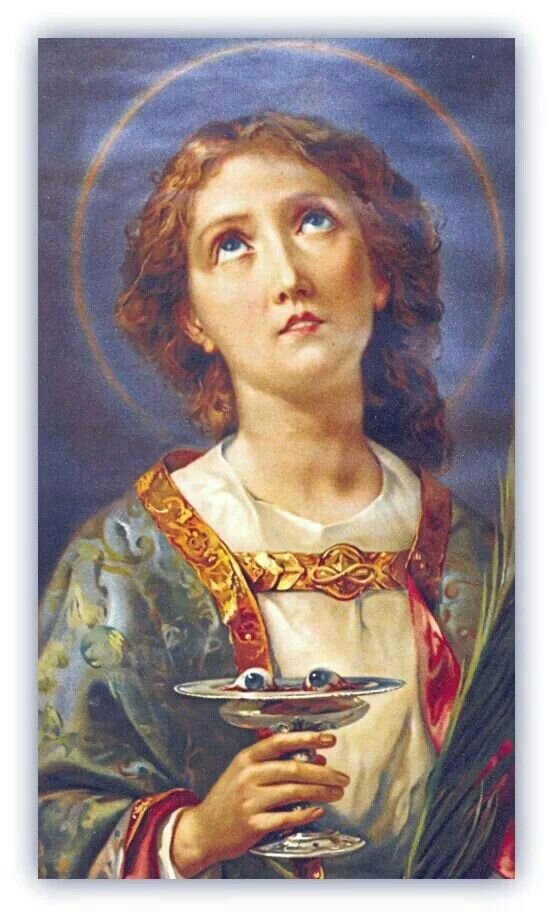 Из общедоступных источников, в иллюстративных целях. Глаза святой Луции.