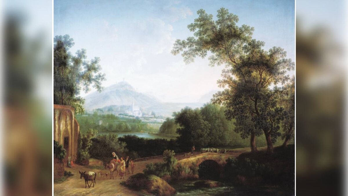 Петров В.П. Итальянский пейзаж (1800 г), Государственная Третьяковская галерея