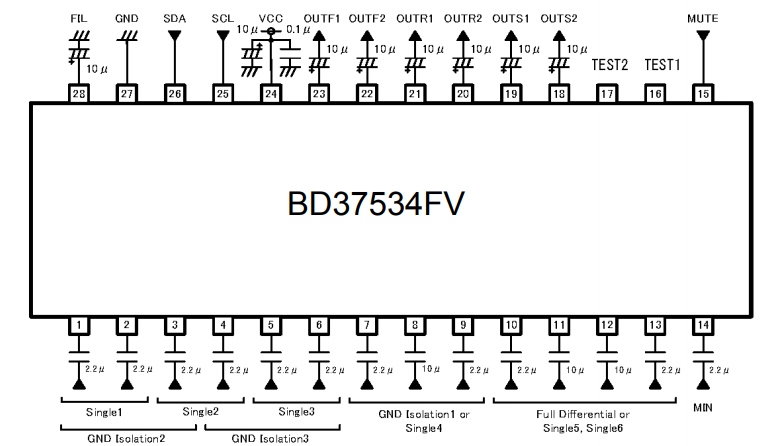 Информация о параметрах аудиопроцессора будет выводится на дисплей 0.96′ I2C 128X64 OLED.