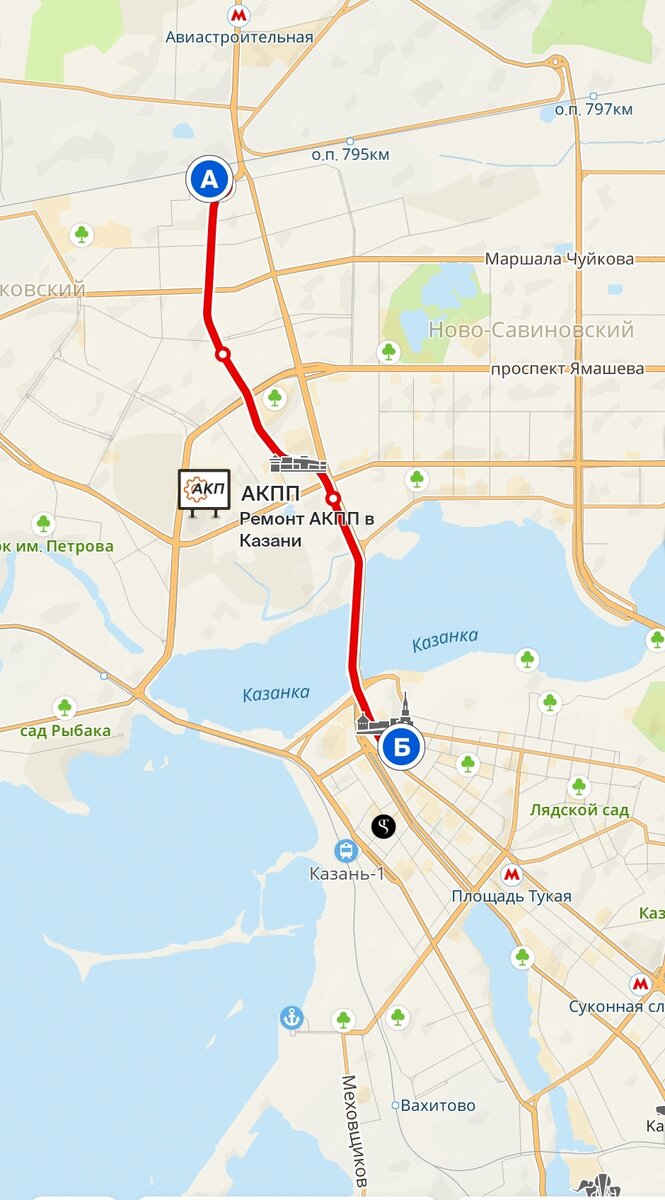 Казань карта.